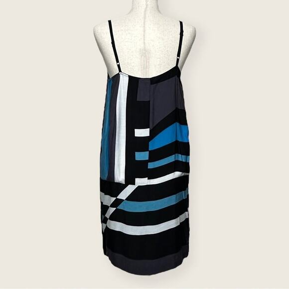 EUC | Derek Lam for Design Nation | Striped Mini Dress | Blue/Black | Small - Picture 3 of 10